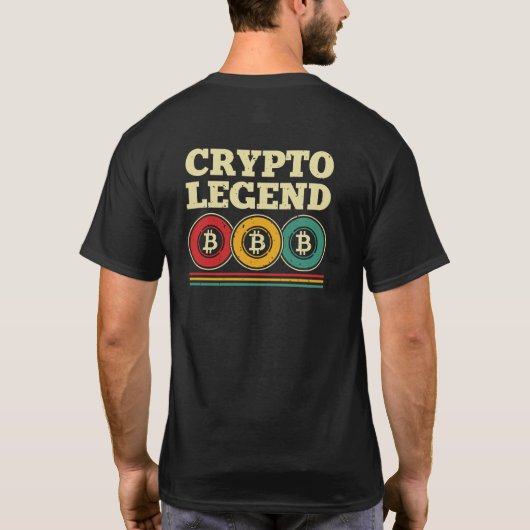 Legende zur modernen Bitcoin-Mining-Kryptolegend T-Shirt (Rückseite)