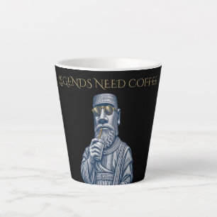 LEGENDEN BRAUCHEN KAFFEE Vintage-Art-Latte-Mug Milchtasse