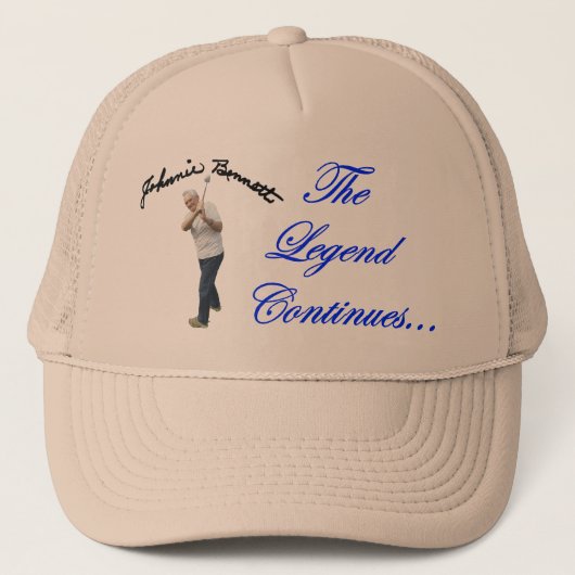 "Legenden-" Hut Johnnie Bennett Truckerkappe (Vorderseite)