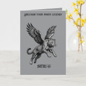 Legenden-Lopard Sitri steigt auf Karte (Gelbe Blume)