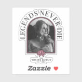 Legenden nie Die - der weiße Lotus Aufkleber (Blatt)