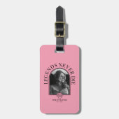 Legenden nie Die - der weiße Lotus Gepäckanhänger (Vorderseite vertikal)