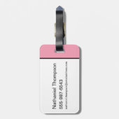 Legenden nie Die - der weiße Lotus Gepäckanhänger (Rückseite vertikal)