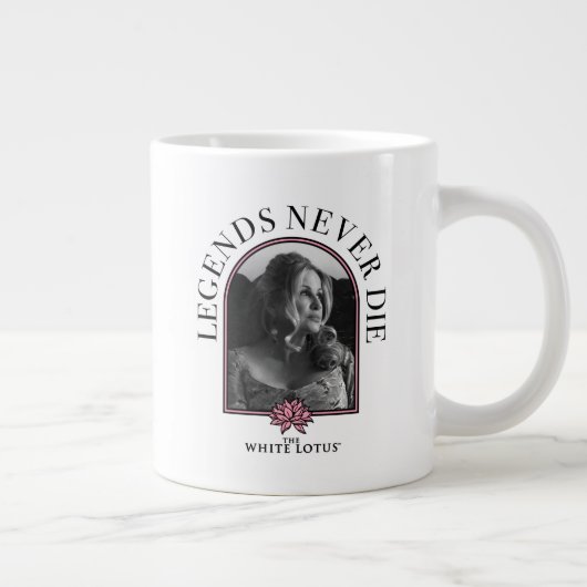 Legenden nie Die - der weiße Lotus Jumbo-Tasse (Rechts)