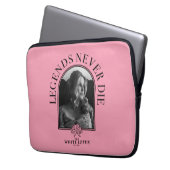 Legenden nie Die - der weiße Lotus Laptopschutzhülle (Vorderseite Links)