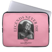 Legenden nie Die - der weiße Lotus Laptopschutzhülle (Vorderseite)