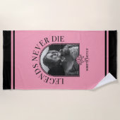 Legenden nie Die - der weiße Lotus Strandtuch (Vorderseite)