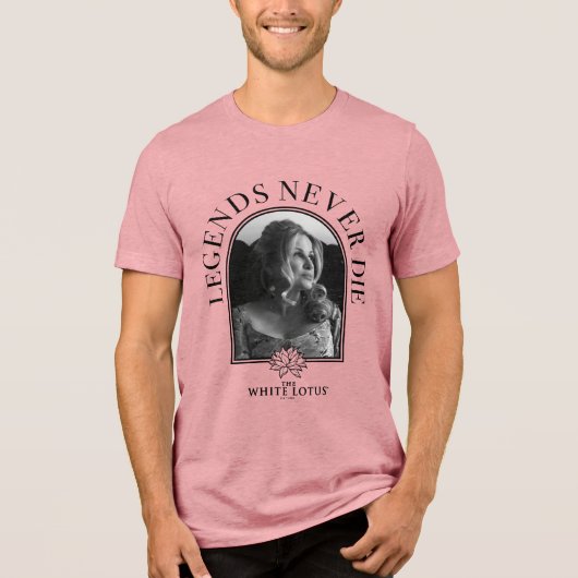 Legenden nie Die - der weiße Lotus Tri-Blend Shirt (Vorderseite)