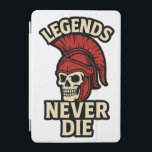 Legenden nie Die iPad Mini Hülle<br><div class="desc">Spartanische Skulpturen mit der Botschaft "Legenden nie Die", die ewige Kraft und Tapferkeit symbolisieren.</div>