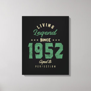 Legenden seit 1952 Geburtstagsgeschenk Leinwanddruck