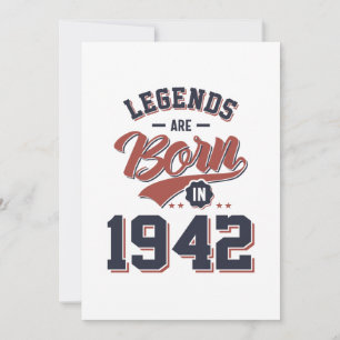 Legenden sind 1942 als Geburtstagsgeschenk Geboren Dankeskarte