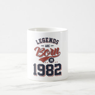 Legenden sind 1982 als Geburtstagsgeschenk Geboren Kaffeetasse