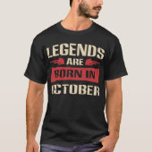 Legenden sind geborenes im Oktober Shirt (Vorderseite)