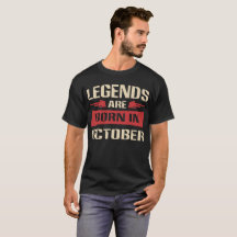 Legenden sind geborenes im Oktober Shirt