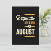 Legenden sind im August Geboren - August Geburtsta Einladung (Stehend Vorderseite)