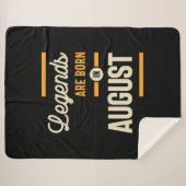 Legenden sind im August Geboren - August Geburtsta Sherpadecke (Vorderseite (Horizontal))