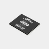 Legenden sind im August geboren Post-it Klebezettel (angewinkelt)