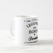 Legenden sind im Dezember geboren Kaffeetasse (Vorderseite Links)