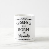 Legenden sind im Dezember geboren Kaffeetasse (Mittel)