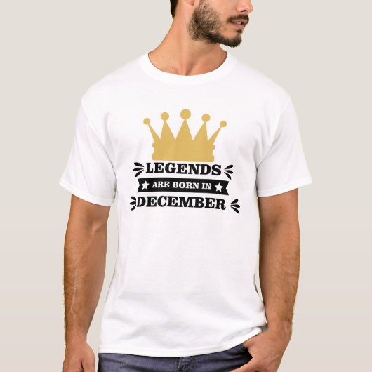Legenden sind im Dezember geboren T-Shirt (Vorderseite)