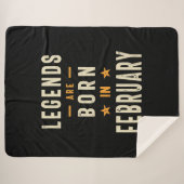 Legenden sind im Februar - Februar Geburtstag Gebo Sherpadecke (Vorderseite (Horizontal))