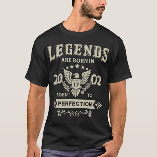 Legenden sind im Jahre 2002 geboren T-Shirt (Vorderseite)