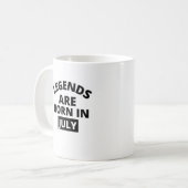 Legenden sind im Juli geboren Kaffeetasse (Vorderseite Links)