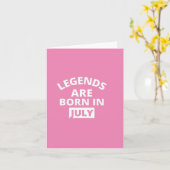 Legenden sind im Juli geboren Karte (Gelbe Blume)