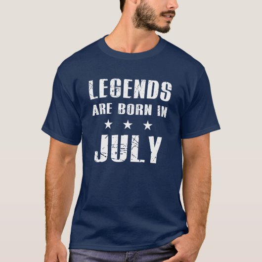 Legenden sind im Juli geboren T-Shirt (Vorderseite)