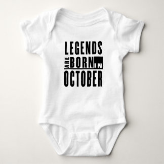 LEGENDEN SIND IM OKTOBER GEBOREN BABY STRAMPLER