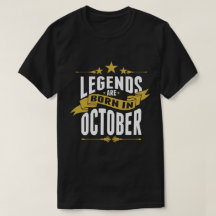 Legenden sind im Oktober geboren