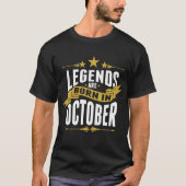 Legenden sind im Oktober geboren T-Shirt (Vorderseite)