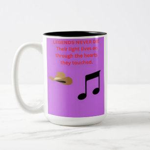 LEGENDEN STERBEN NIE ZWEIFARBIGE TASSE