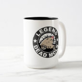 Legenden-tote Mole-Tasse Zweifarbige Tasse (VorderseiteRechts)
