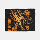Legenden tragen 23 Halloween Hexe Dunk Squad Baske Fleecedecke (Vorderseite (Horizontal))