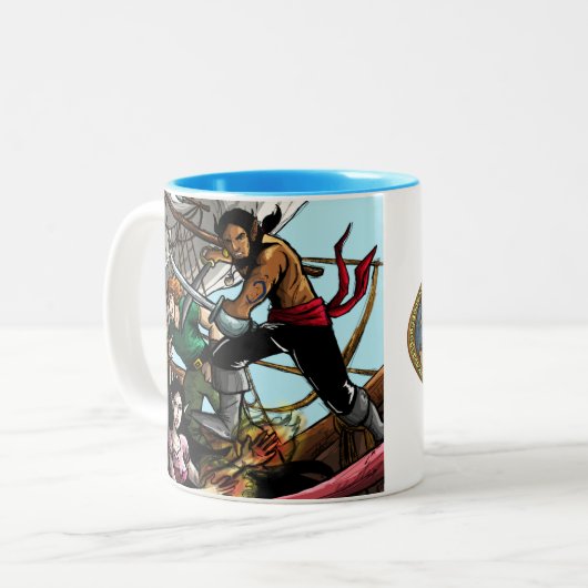 Legenden von Aukera V2 Design Kaffee Tasse (Vorderseite Links)