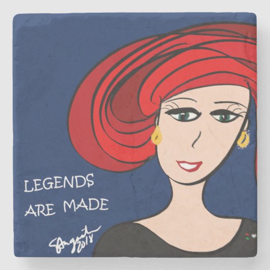 LEGENDEN WERDEN GEMACHT STEINUNTERSETZER (Vorderseite)