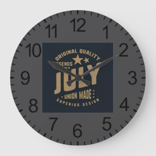 Legenden werden im Juli geboren Originalqualität Große Wanduhr