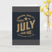 Legenden werden im Juli geboren Originalqualität Karte (Gelbe Blume)