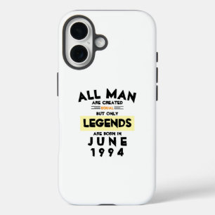 Legenden werden im Monat Jahr geboren iPhone 16 Hülle