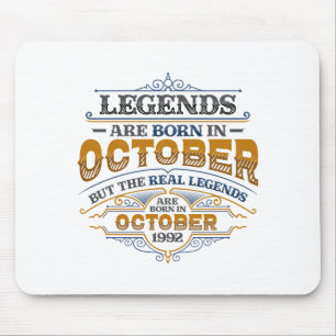 Legenden werden im Oktober 1992 Damen Geburtstag C Mousepad