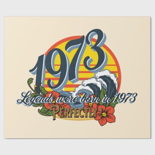 Legenden wurden 1973 geboren geschenkpapier (Flach)