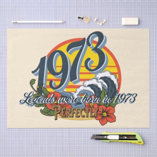 Legenden wurden 1973 geboren seidenpapier (Handwerk)