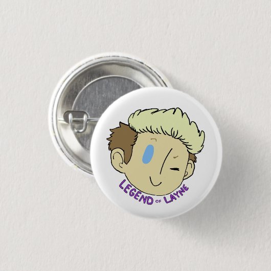 LegendOfLayne Knopf (klein) Button (Vorne & Hinten)