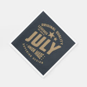 Legends Are Born in July Original Quality Serviette (Ecke)