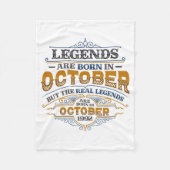 Legends Are Born In October 1992 Womens Birthday C Fleecedecke (Vorderseite)