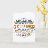 Legends Are Born In October 1992 Womens Birthday C Karte (Gelbe Blume)