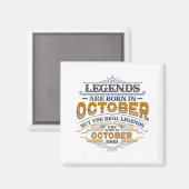Legends Are Born In October 1992 Womens Birthday C Magnet (Vorderseite/Rückseite)