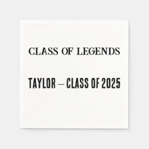 Legends Custom Napkins - Abschluss 2025 Serviette