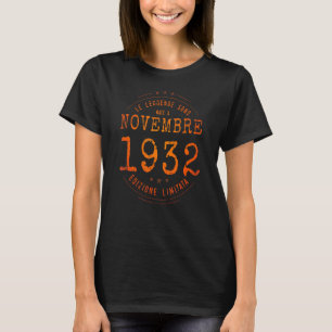 Legends Geboren im November 1932 90. Geburtstag 90 T-Shirt